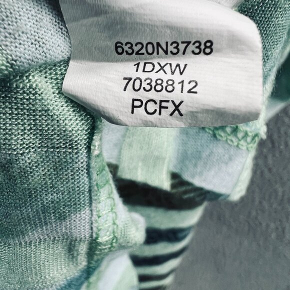 Live Let One World Women Tunic Top Large‎ Green Black Embellish 3/4 Sleeve Shirt - Picture 7 of 10